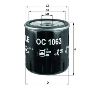 OC1063 KNECHT MAHLE FILTER õhufilter