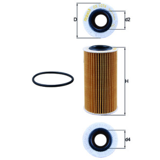 OX1076D KNECHT MAHLE FILTER õlifilter