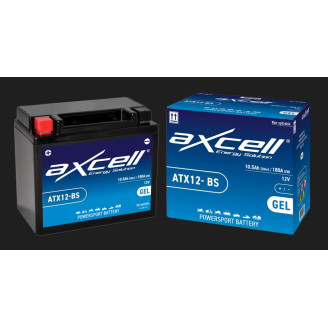 10Ah AXCELL GEL motoaku ATX12-BS 12V 180AH 12V (- +) 150x87x130mm