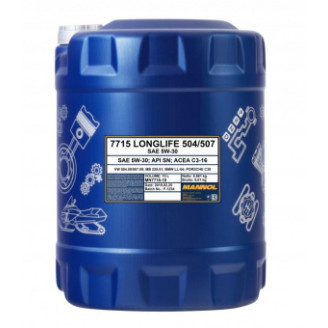 10L - 5W30 LONGLIFE 504 /507 AUDI VW  MANNOL 7715  motoreļļa 5w-30