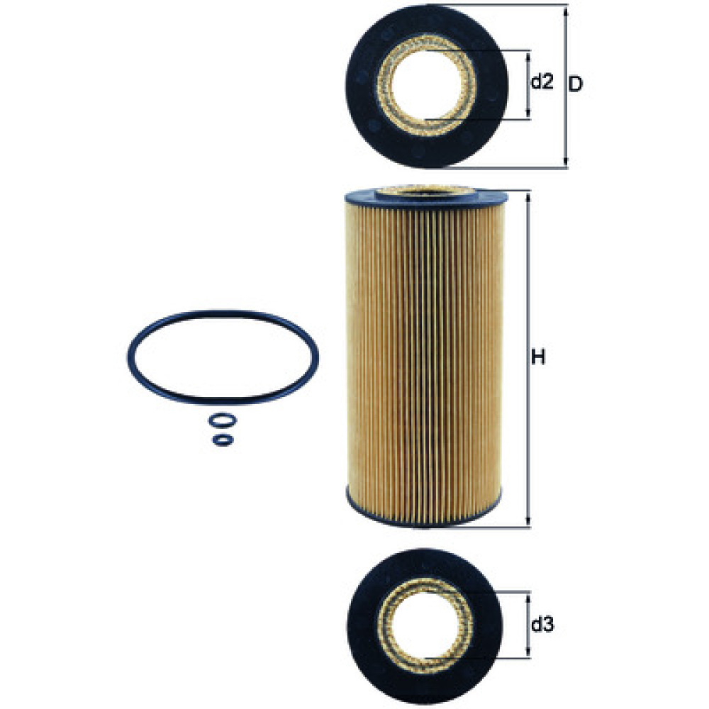 OX123/1D KNECHT MAHLE FILTER õlifilter
