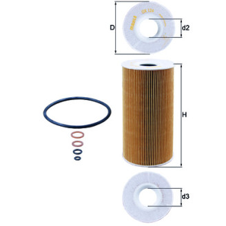 OX126D KNECHT MAHLE FILTER õlifilter