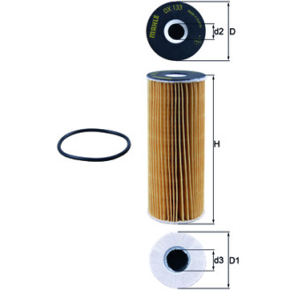 OX133D KNECHT MAHLE FILTER õlifilter