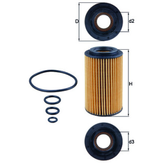 OX153/7D KNECHT MAHLE FILTER õlifilter