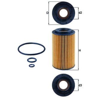 OX153/7D1 KNECHT MAHLE FILTER õlifilter