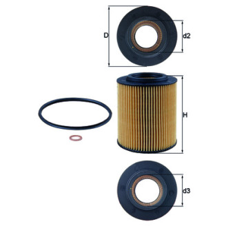 OX154/1D KNECHT MAHLE FILTER õlifilter