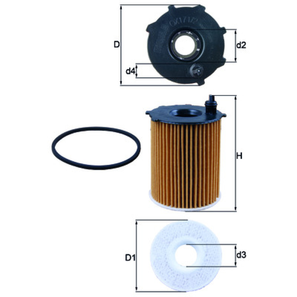 OX171/2D KNECHT MAHLE FILTER oil filter OX171/2D KNECHT MAHLE FILTER oil filter