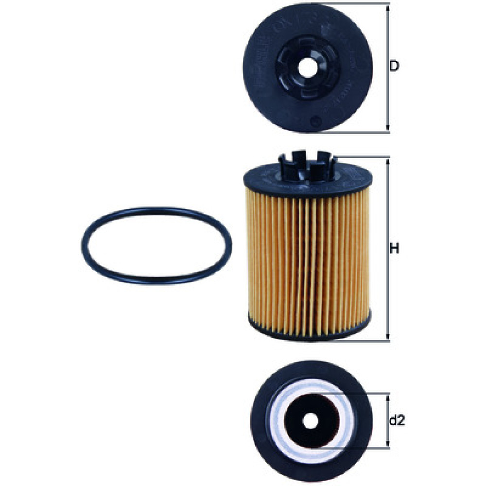 OX173/2D KNECHT MAHLE FILTER Oil Filter OX173/2D KNECHT MAHLE FILTER Oil Filter