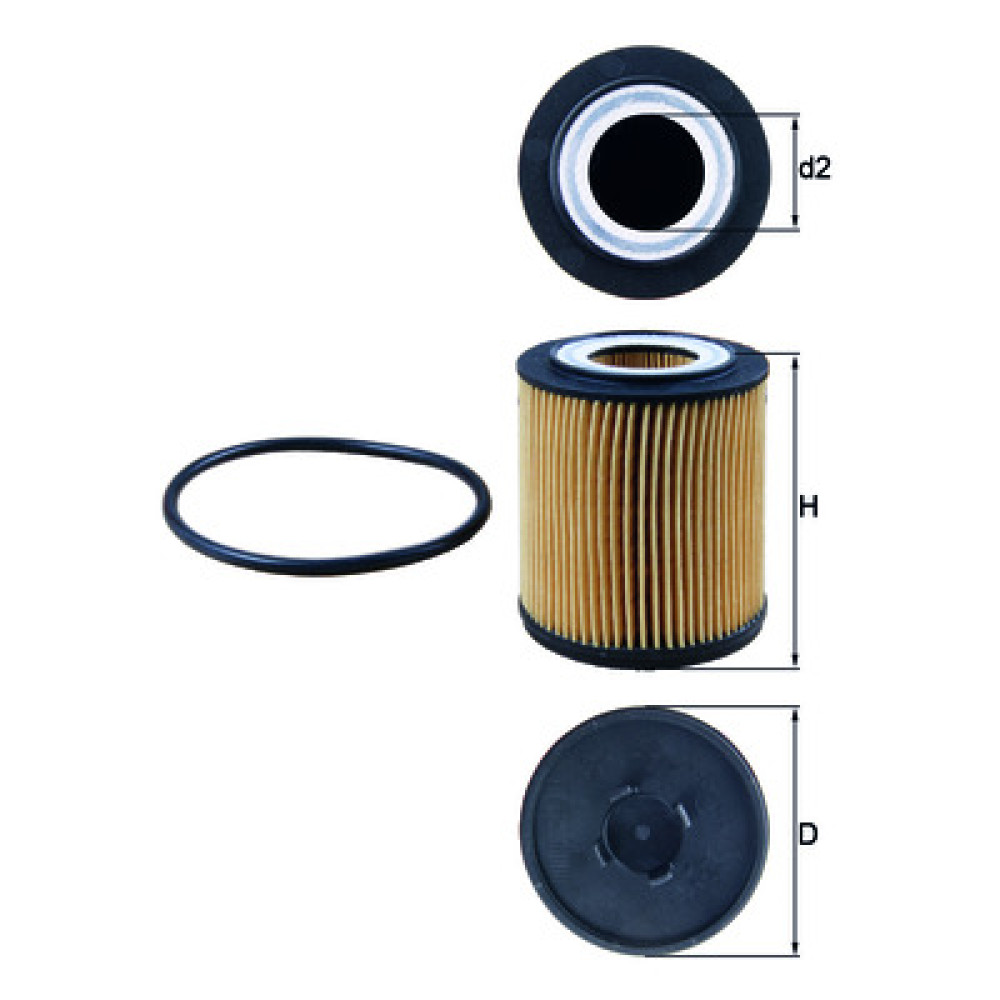 OX182D KNECHT MAHLE FILTER õlifilter