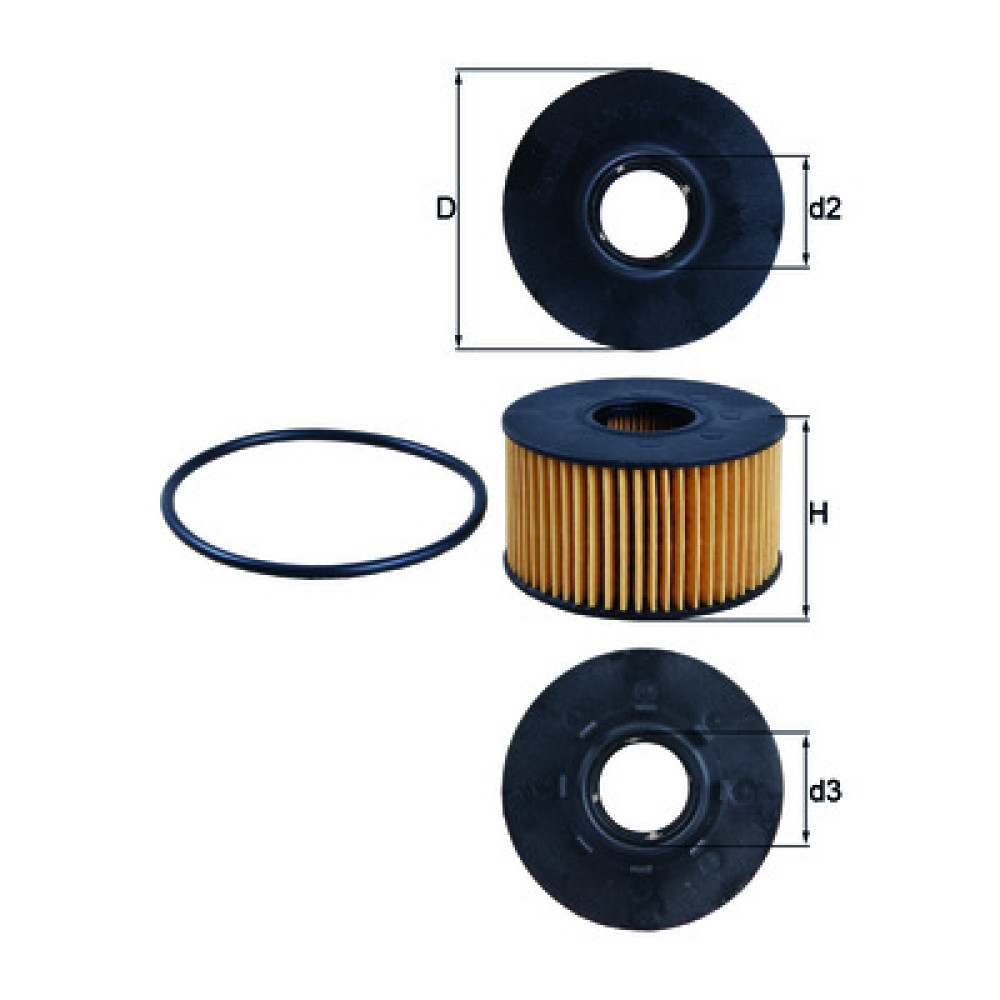 OX191D KNECHT MAHLE FILTER õlifilter