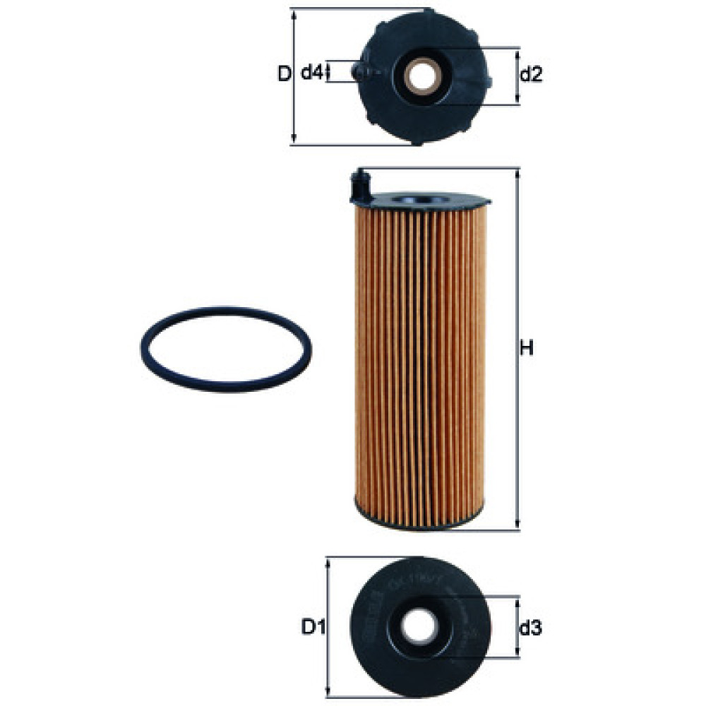 OX196/1D KNECHT MAHLE FILTER oil filter