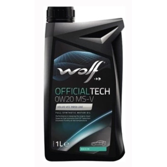 1L - 0W20 WOLF OFFICIALTECH MS-V Volvo motoreļļa