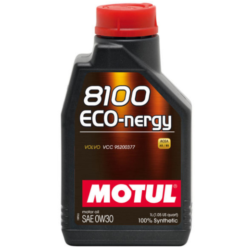 1L 0W30 MOTUL 8100 ECO-NERGY A5/B5 VOLVO VC sintētiska motoru eļļa 0w-30 1L 0W30 MOTUL 8100 ECO-NERGY A5/B5 VOLVO VC sintētiska motoru eļļa 0w-30