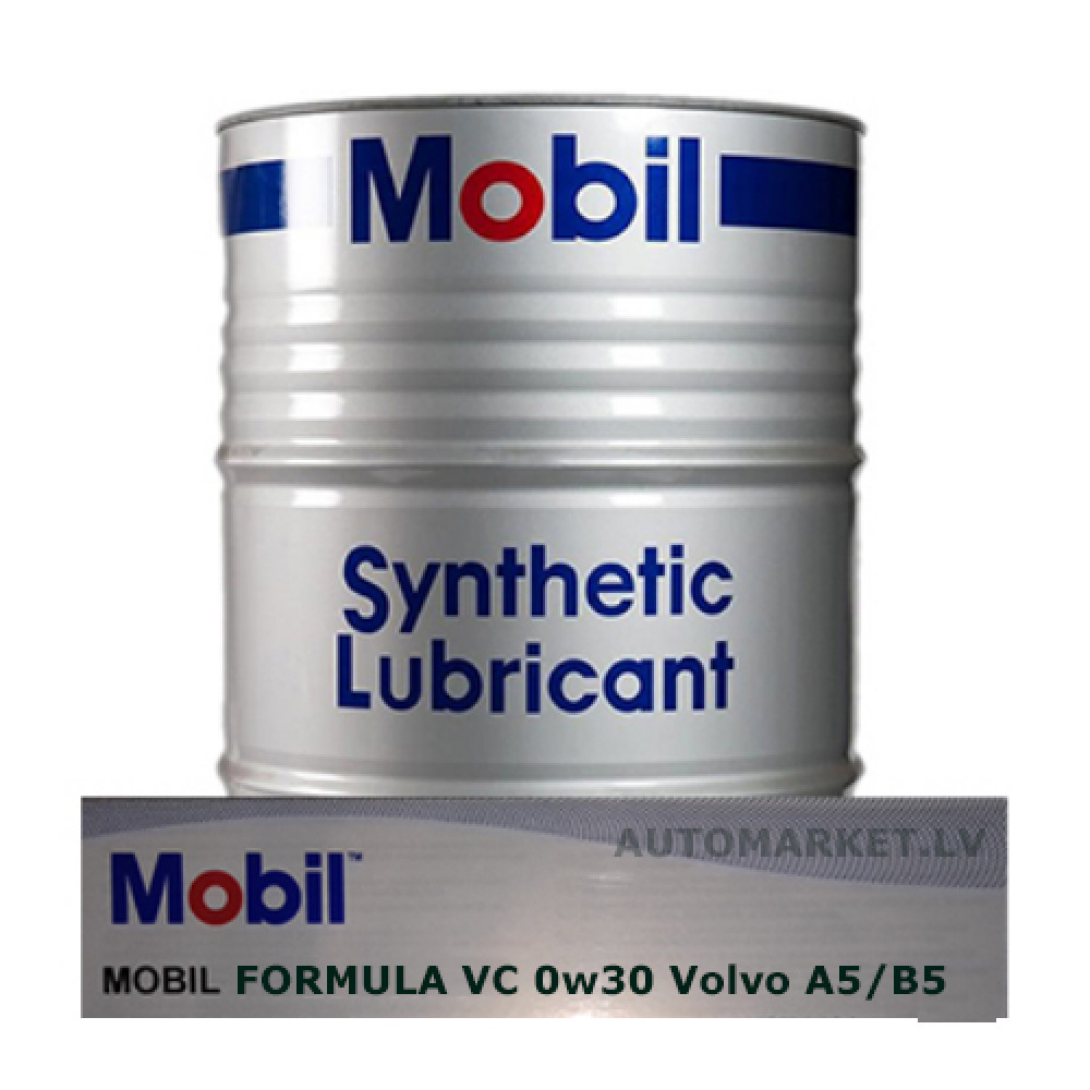 1L - 0w30 MOBIL Formula VC SUPER 3000 VOLVO CARS sintētiska motoreļļa. Izlejamā - plastika trauks bezmaksas 1L - 0w30 MOBIL Formula VC SUPER 3000 VOLVO CARS sintētiska motoreļļa. Izlejamā - plastika trauks bezmaksas
