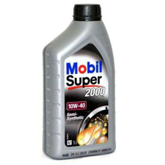 1L - 10w40 MOBIL SUPER  2000 X1 pussintētiskā motoreļļa 10w-40