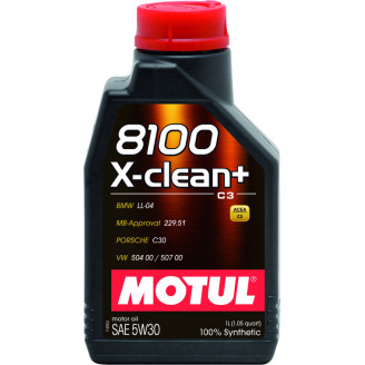 1L - MOTUL 5W30 X-CLEAN+ 8100 C3 motoru eļļa