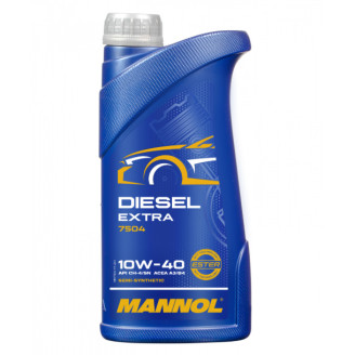 1L - 10w40 Diesel Extra MANNOL 7504 pussintetiskā motoreļļa