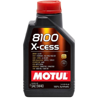 1L- MOTUL 5W40 X-CESS 8100 motoru eļļa