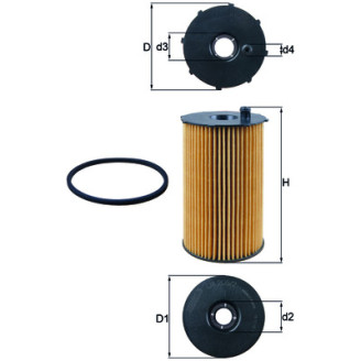 OX205/2D KNECHT MAHLE FILTER õlifilter