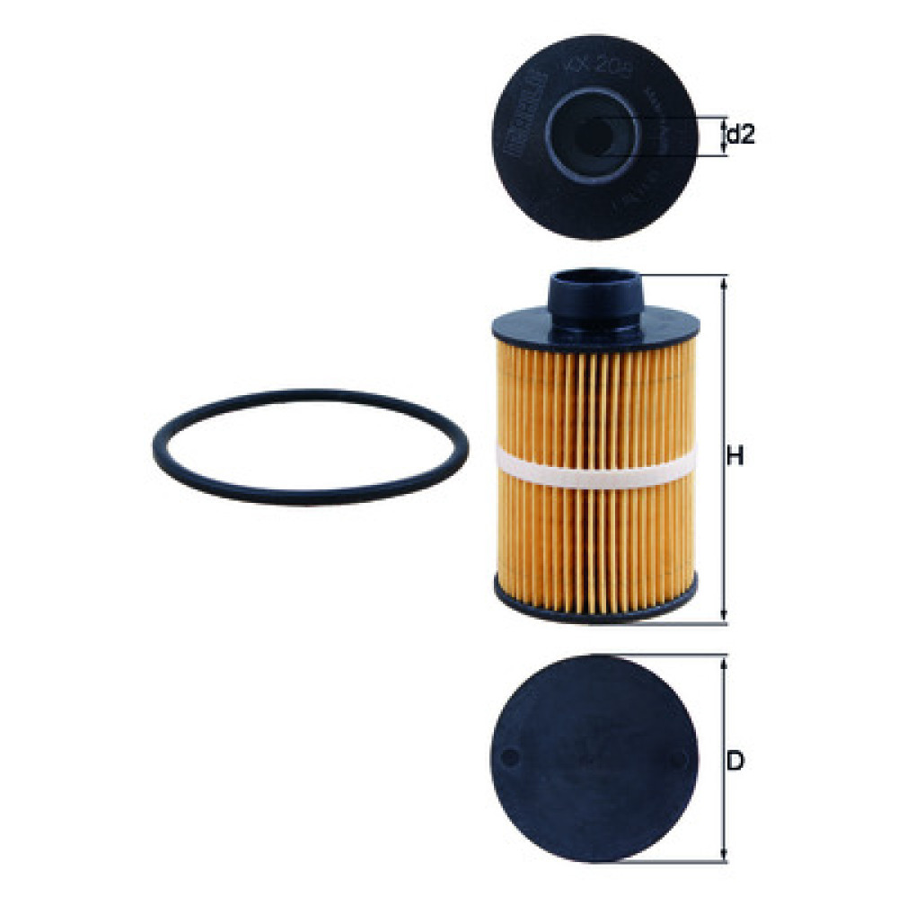 KX208D KNECHT MAHLE FILTER топливный фильтр