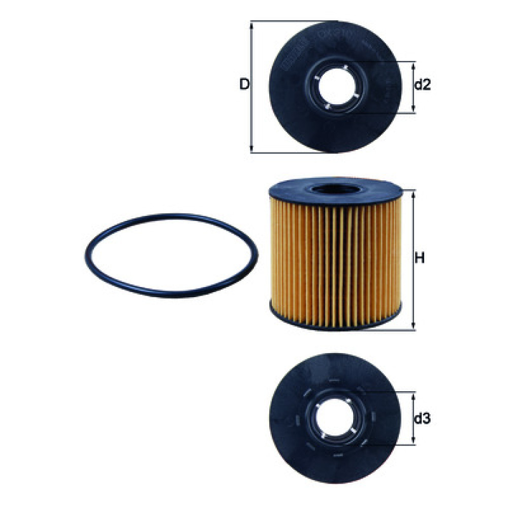 OX210D KNECHT MAHLE FILTER õlifilter