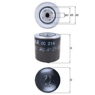 OC214 KNECHT MAHLE FILTER õlifilter