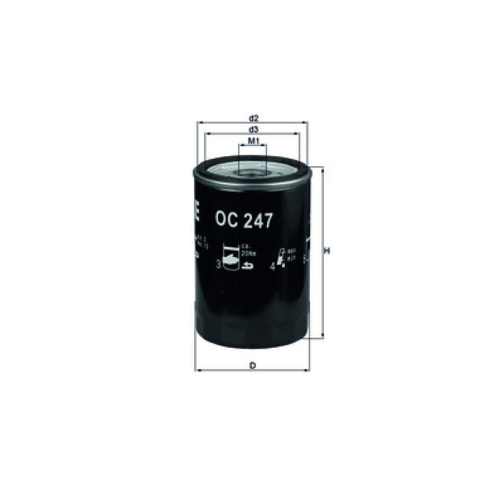 OC247 KNECHT MAHLE FILTER õlifilter