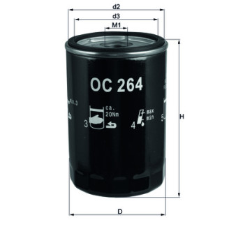 OC264 KNECHT MAHLE FILTER õlifilter