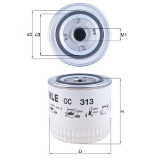 OC313 KNECHT MAHLE FILTER õlifilter