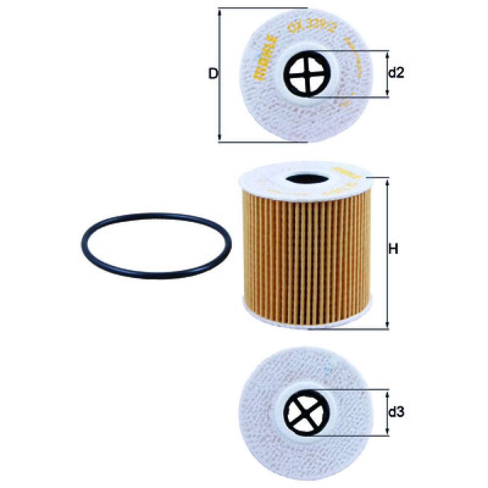 OX339/2D KNECHT MAHLE FILTER õlifilter