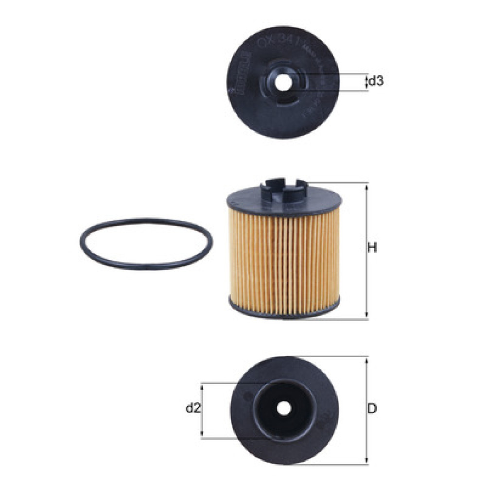 OX341D KNECHT MAHLE FILTER oil filter OX341D KNECHT MAHLE FILTER oil filter
