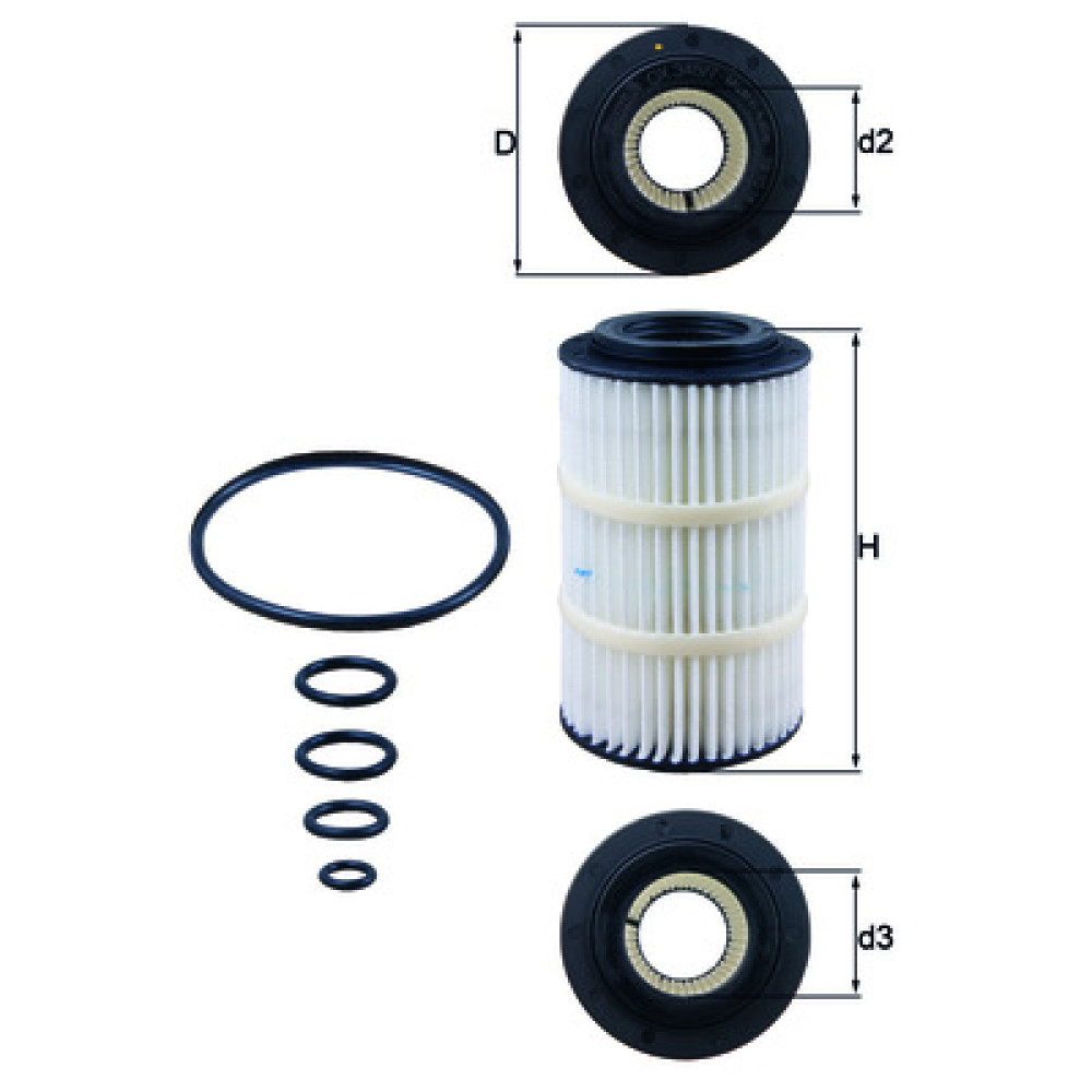 OX345/7D KNECHT MAHLE FILTER oil filter