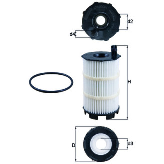 OX350/4D KNECHT MAHLE FILTER õlifilter