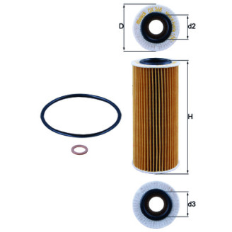 OX368D1 KNECHT MAHLE FILTER õlifilter