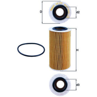 OX179D KNECHT MAHLE FILTER õlifilter