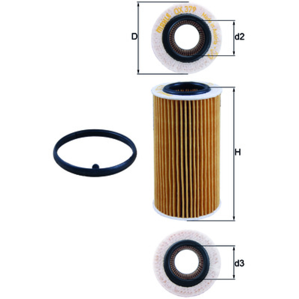 OX379D KNECHT MAHLE FILTER oil filter OX379D KNECHT MAHLE FILTER oil filter