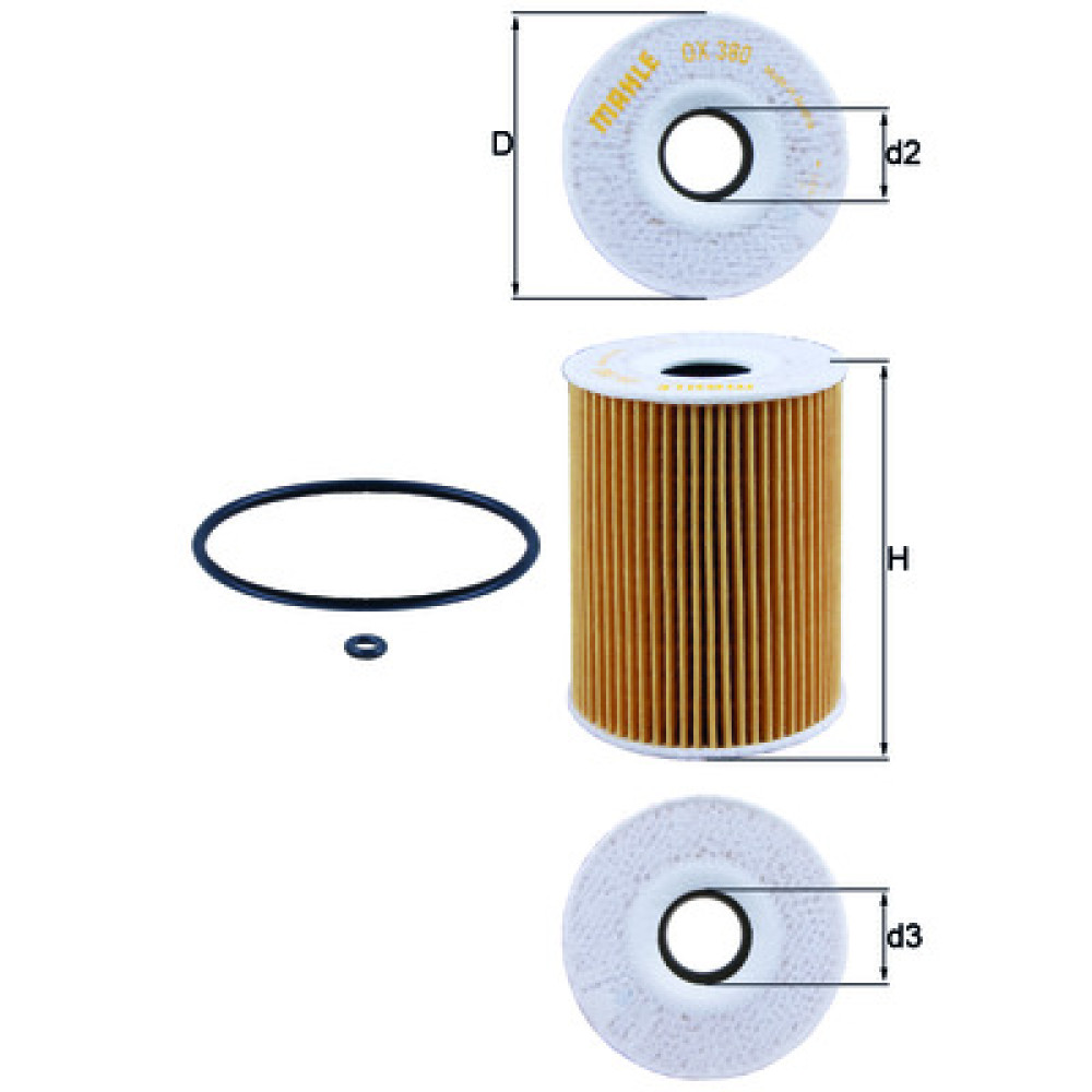 OX380D KNECHT MAHLE FILTER oil filter OX380D KNECHT MAHLE FILTER oil filter