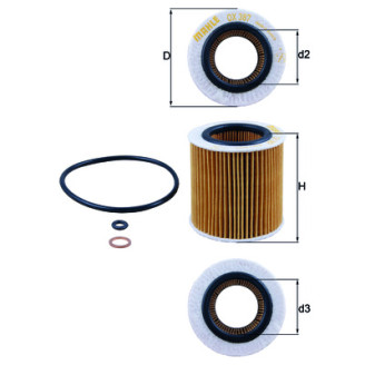 OX387D KNECHT MAHLE FILTER oil filter