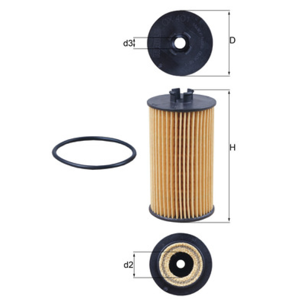 OX401D KNECHT MAHLE FILTER oil filter