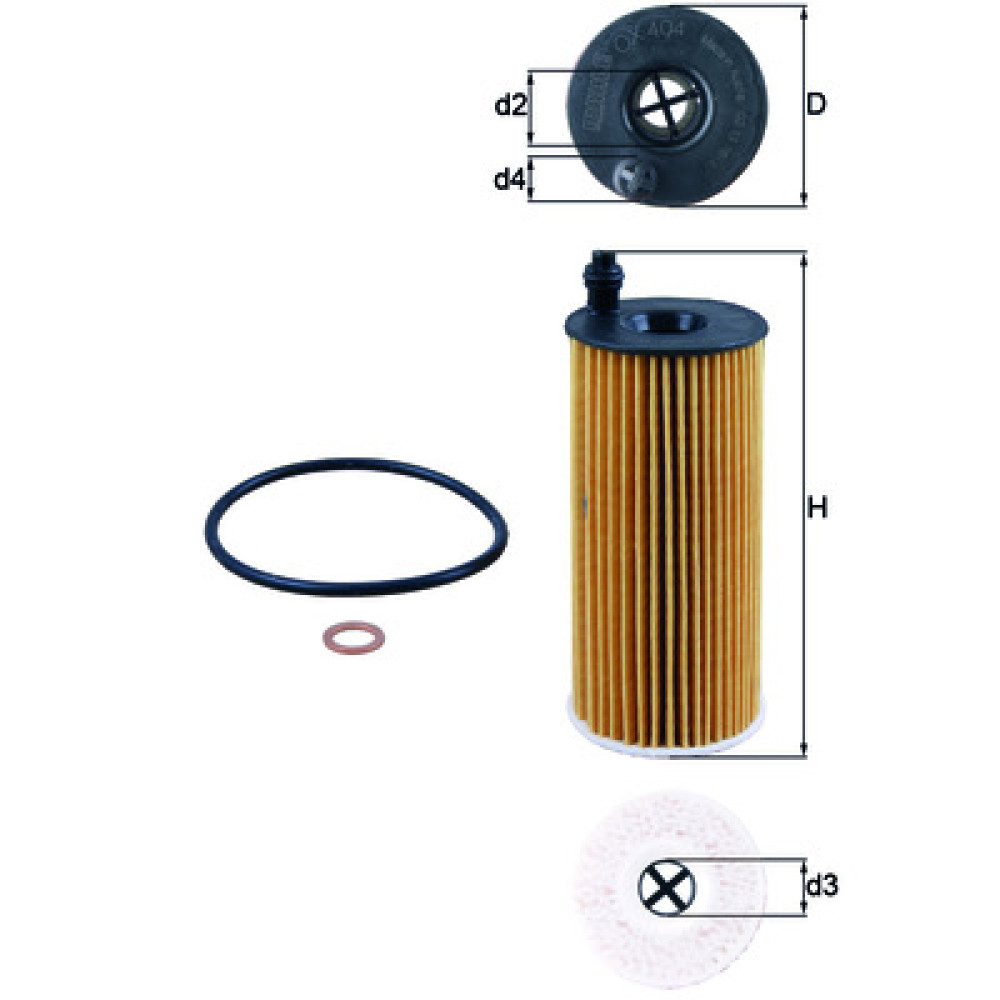 OX404D KNECHT MAHLE FILTER alyvos filtras OX404D KNECHT MAHLE FILTER alyvos filtras