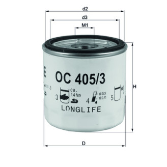 OC405/3 KNECHT MAHLE FILTER õlifilter