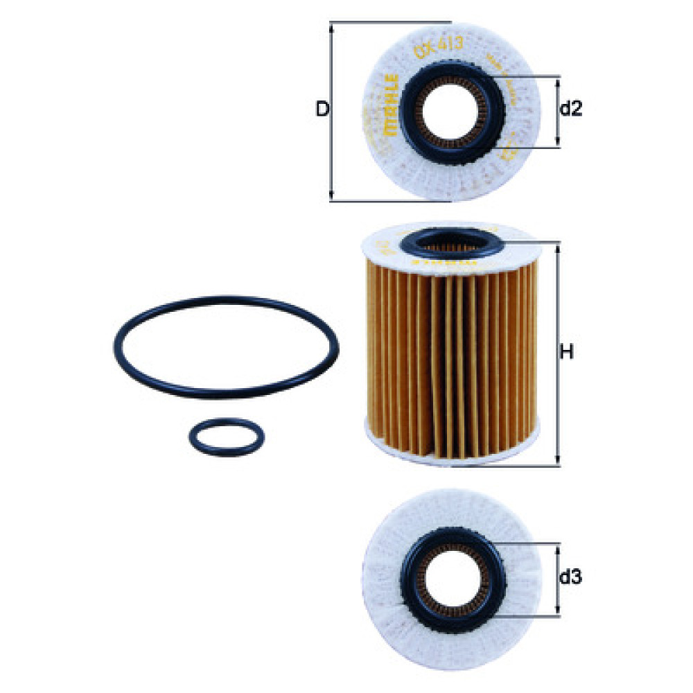 OX413D1 KNECHT MAHLE FILTER oil filter OX413D1 KNECHT MAHLE FILTER oil filter