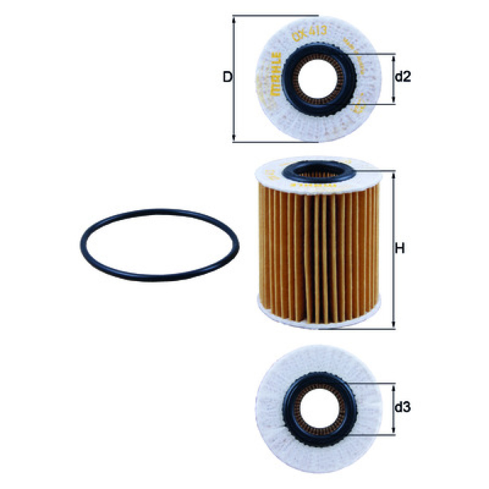 OX413D2 KNECHT MAHLE FILTER oil filter OX413D2 KNECHT MAHLE FILTER oil filter