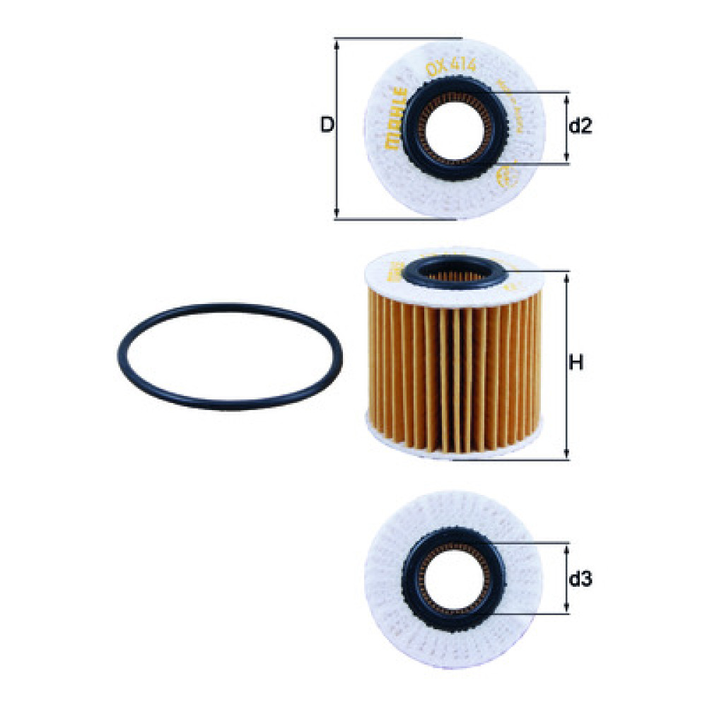 OX414D2 KNECHT MAHLE FILTER õlifilter