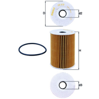 OX415D KNECHT MAHLE FILTER alyvos filtras