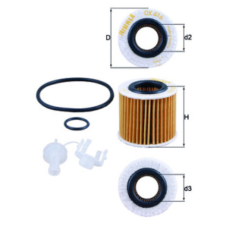 OX416D2 KNECHT MAHLE FILTER oil filter
