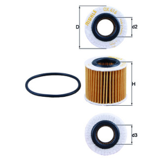 OX416D1 KNECHT MAHLE FILTER oil filter