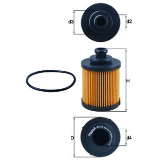 OX418D KNECHT MAHLE FILTER oil filter