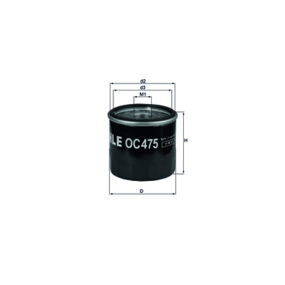 OC475 KNECHT MAHLE FILTER õlifilter
