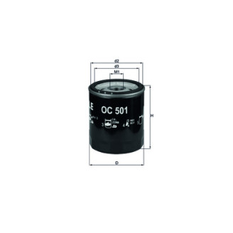 OC501 KNECHT MAHLE FILTER õlifilter
